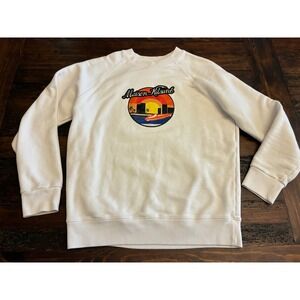 Maison Kitsune Sunset Crew Sweater, size Large